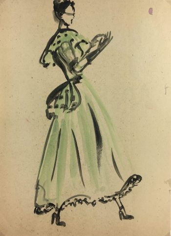 Fashion Original Art - Fashion, Gisele Tanalias, c.1975