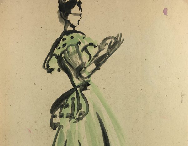 Fashion Original Art - Fashion, Gisele Tanalias, c.1975
