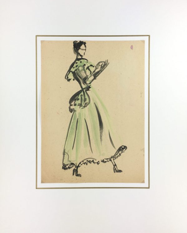 Fashion Original Art - Fashion, Gisele Tanalias, c.1975
