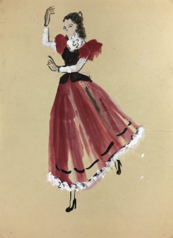 Fashion Original Art - Fashion, Gisele Tanalias, c.1975