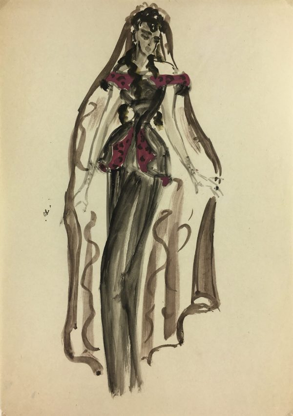 Fashion Original Art - Fashion, Gisele Tanalias, c.1975