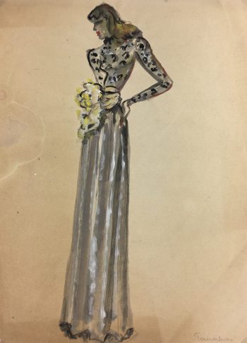 Fashion Original Art - Fashion, Gisele Tanalias, c.1975