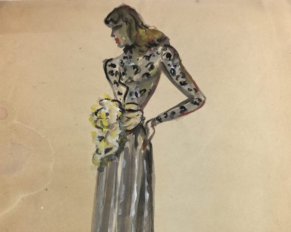 Fashion Original Art - Fashion, Gisele Tanalias, c.1975