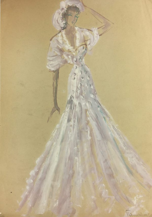 Fashion Original Art - Fashion, Gisele Tanalias, c.1975