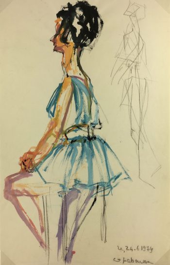 Fashion Original Art - Fashion, G. Lachausse, 1974