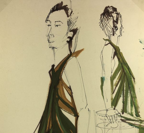 Fashion Original Art - Fashion, G. Lachausse, 1986