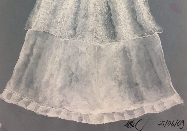 Fashion Original Art - Wedding Dress, MRL, 2009
