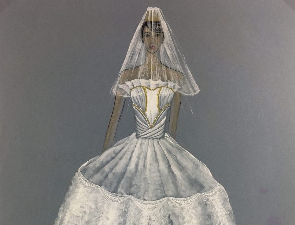 Fashion Original Art - Wedding Dress, MRL, 2009