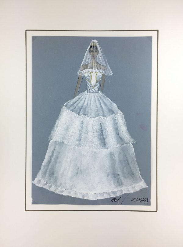 Fashion Original Art - Wedding Dress, MRL, 2009