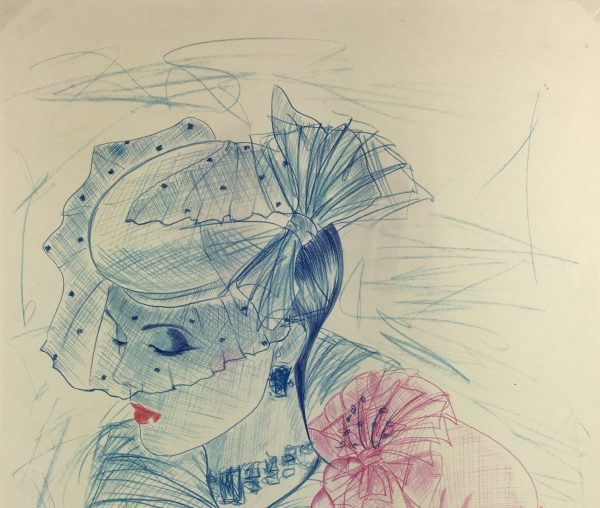 Fashion Original Art - Retro, French, c.1990