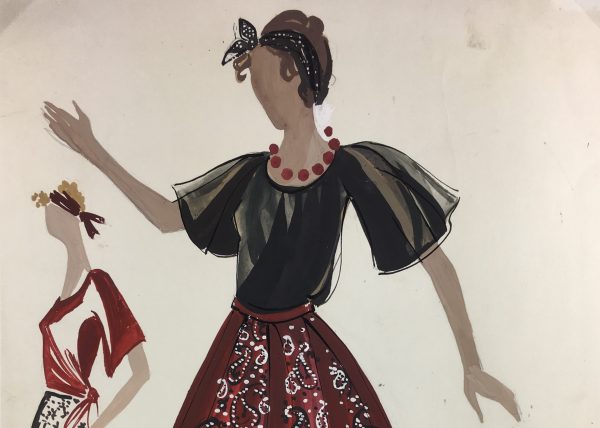 Fashion Original Art - Gouache - Bapbapa, c.1960