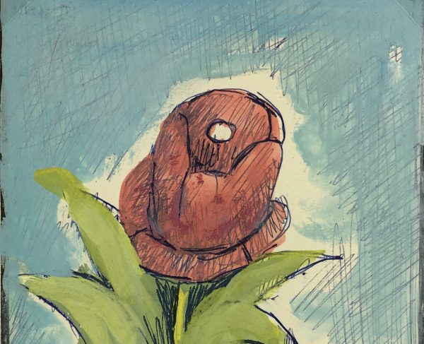 Flowers & Plants Original Art - Rose, Madeleine Luka, c.1960