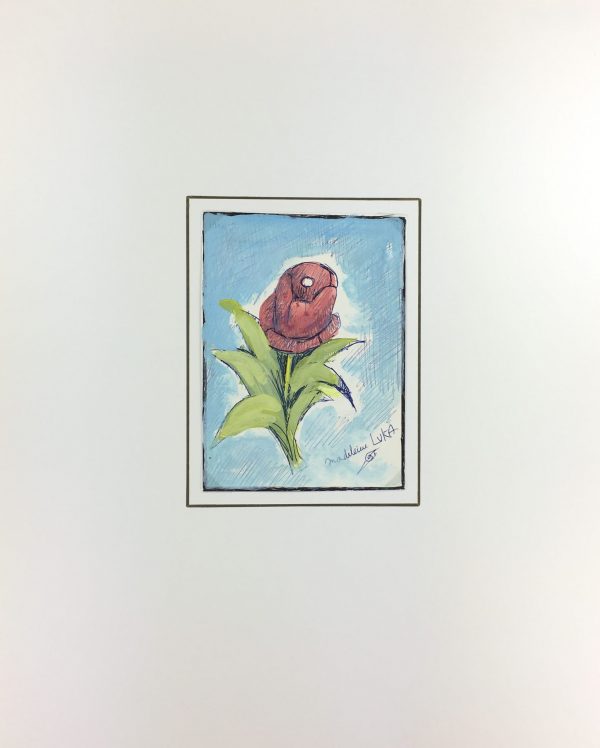 Flowers & Plants Original Art - Rose, Madeleine Luka, c.1960