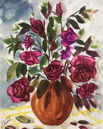 Flowers & Plants Original Art - Roses , Ernest Gauthier, 1971