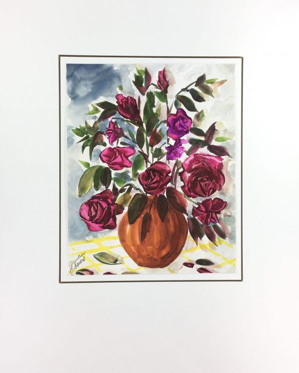 Flowers & Plants Original Art - Roses , Ernest Gauthier, 1971