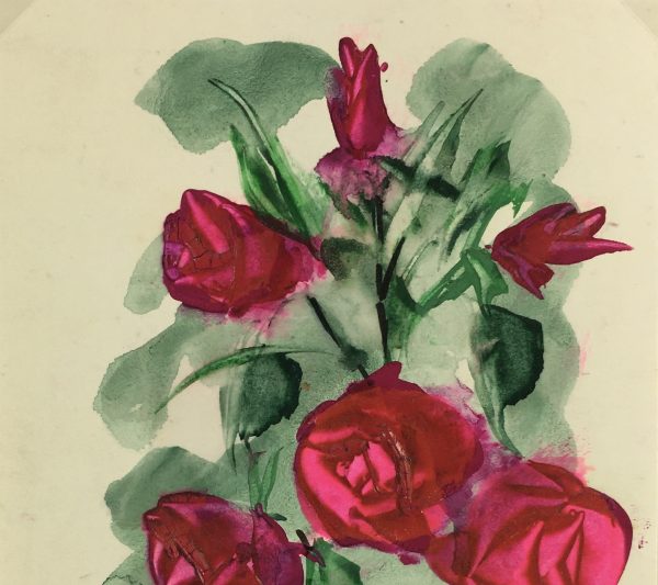 Flowers & Plants Original Art - Roses, Ernest Gauthier, 1971