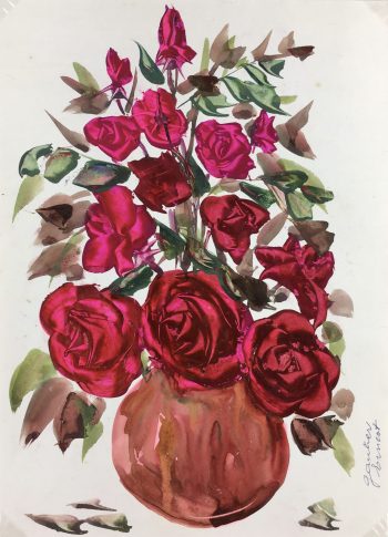 Flowers & Plants Original Art - Roses, Ernest Gauthier, 1971