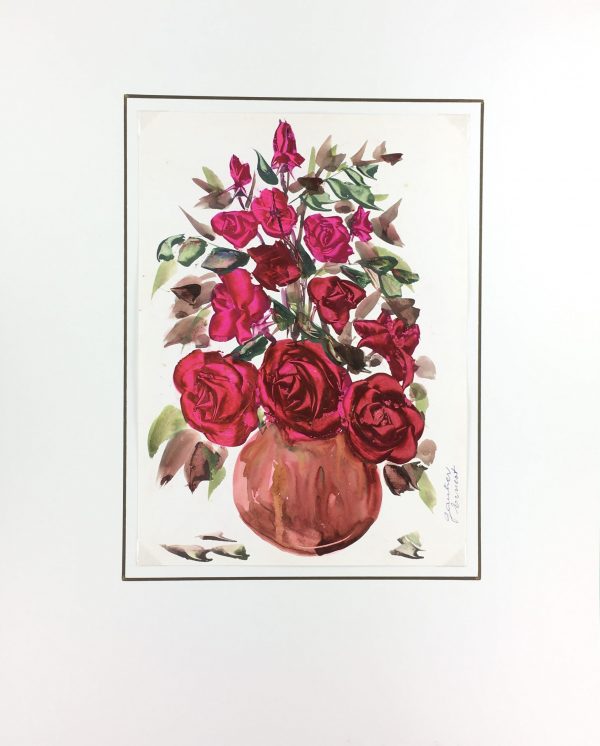 Flowers & Plants Original Art - Roses, Ernest Gauthier, 1971