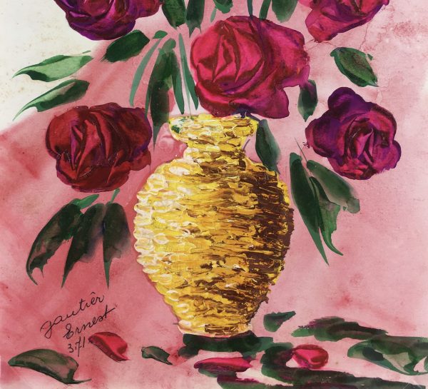Flowers & Plants Original Art - Roses, Ernest Gauthier, 1971