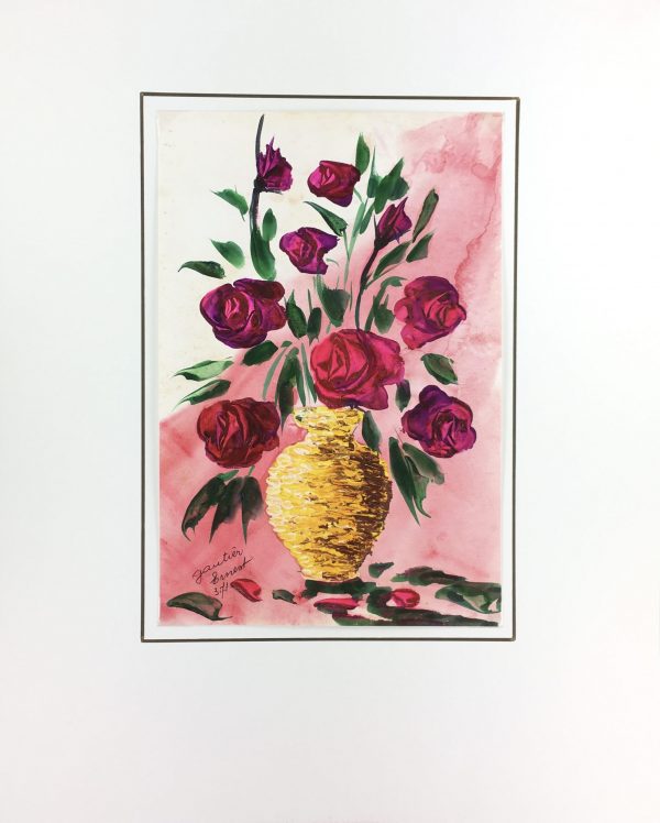 Flowers & Plants Original Art - Roses, Ernest Gauthier, 1971