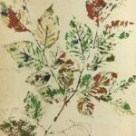 Flowers & Plants Original Art - Gouache - Leaves, c.1950
