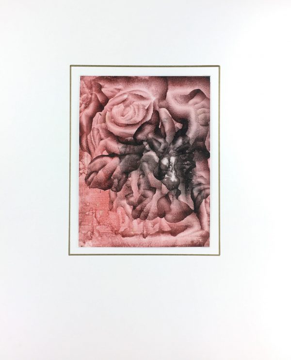 Flowers & Plants Original Art - Rose Abstract, F. Fortoul, 2020