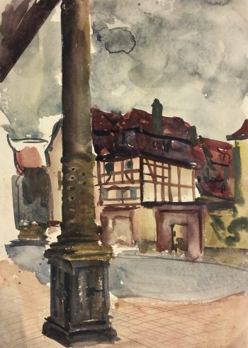France Original Art - Colombages, c.1930