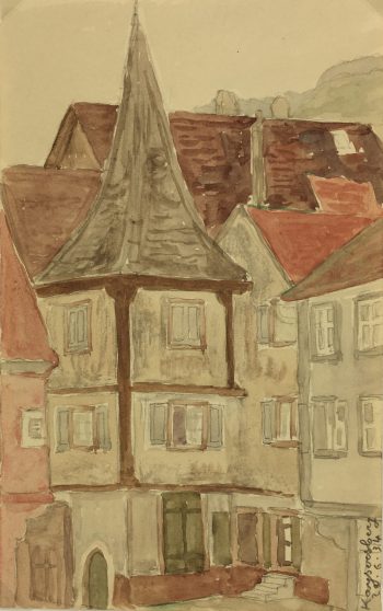 France Original Art - Landscape, Alsace, 1934