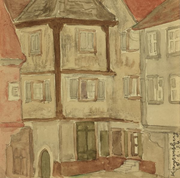France Original Art - Landscape, Alsace, 1934