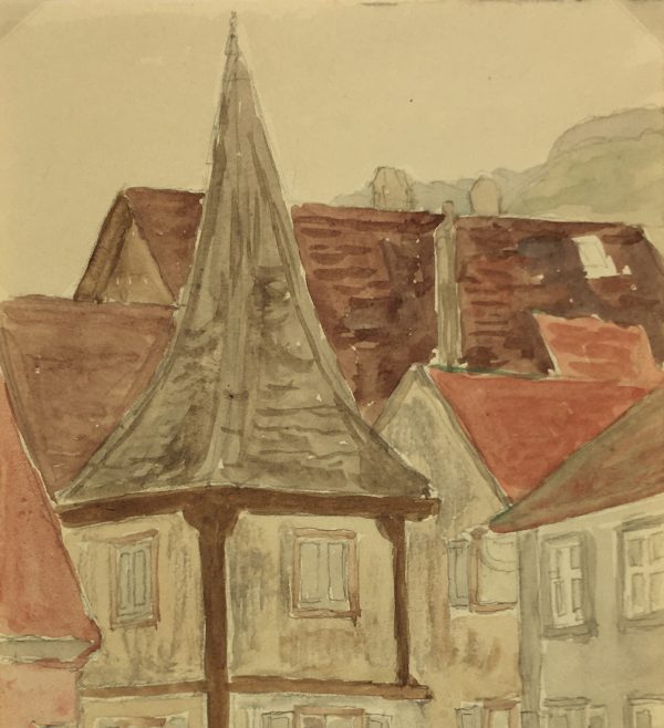 France Original Art - Landscape, Alsace, 1934