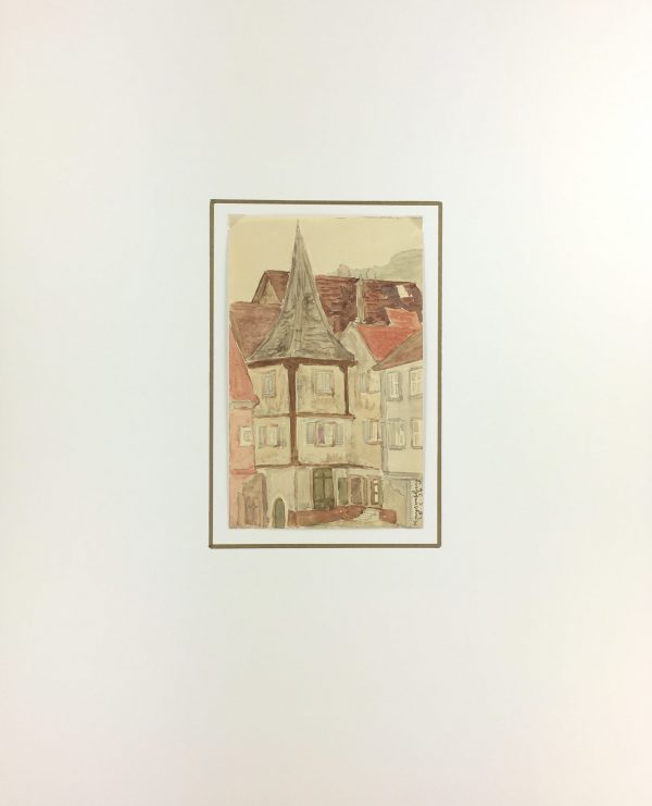 France Original Art - Landscape, Alsace, 1934