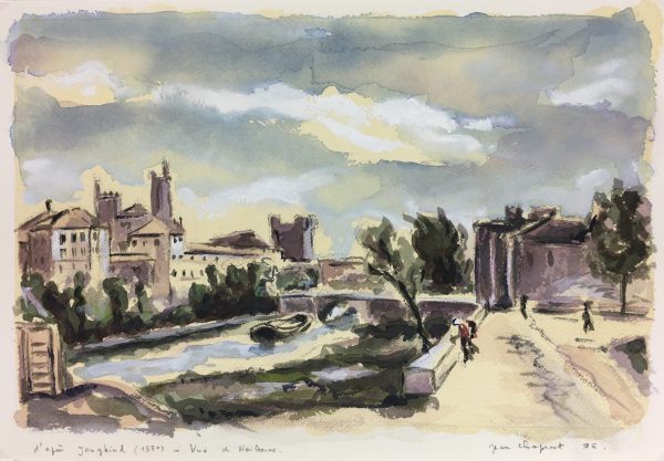 France Original Art - Narbonne France, Jean Chapront, 1998