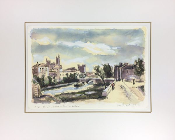 France Original Art - Narbonne France, Jean Chapront, 1998