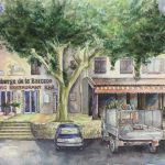 France Original Art - Bar Restaurant, Sig Il, 2000