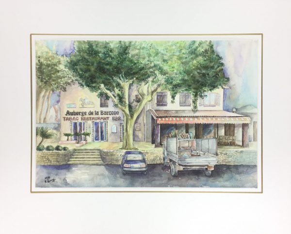 France Original Art - Bar Restaurant, Sig Il, 2000