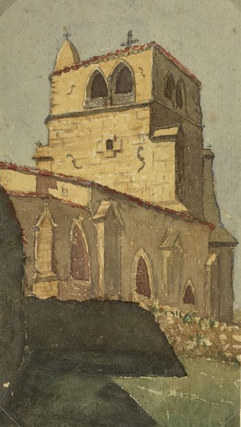 France Original Art - Loire Valley, France, Sauvain, 1922