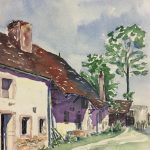 France Original Art - French Country, S. Buty, 1945