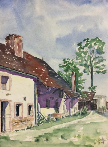 France Original Art - French Country, S. Buty, 1945