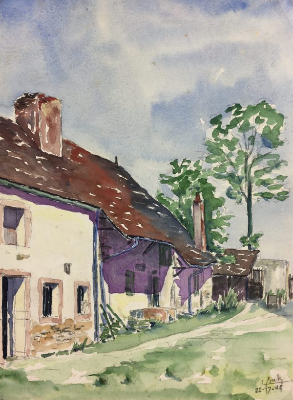 France Original Art - French Country, S. Buty, 1945