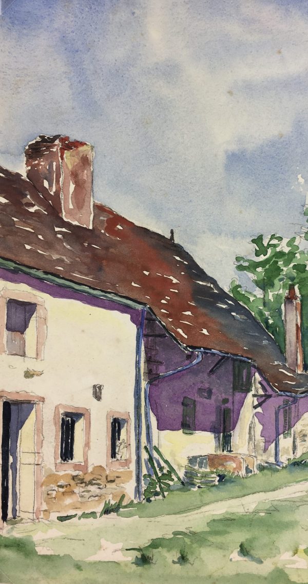 France Original Art - French Country, S. Buty, 1945