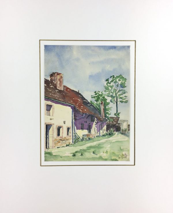 France Original Art - French Country, S. Buty, 1945
