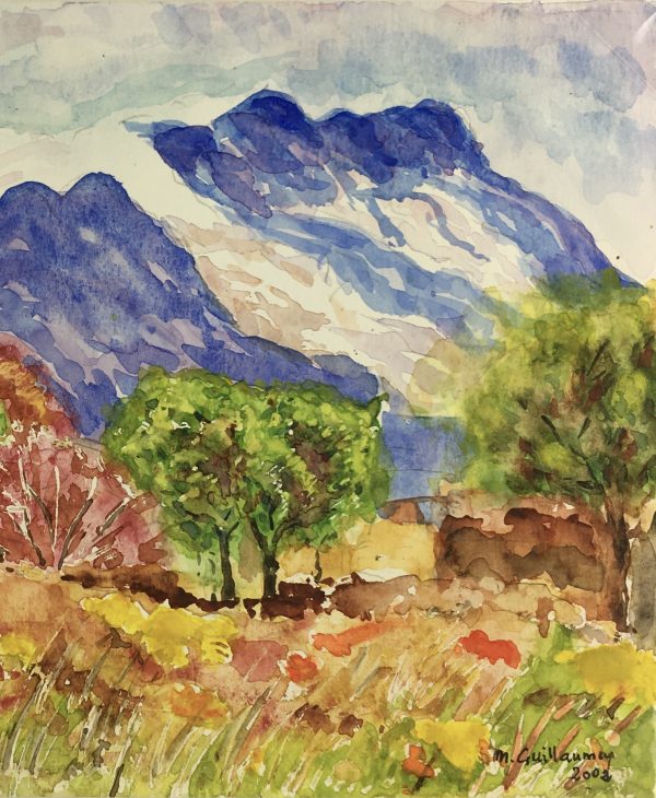 France Original Art - French Countryside, M. Guillaumey,