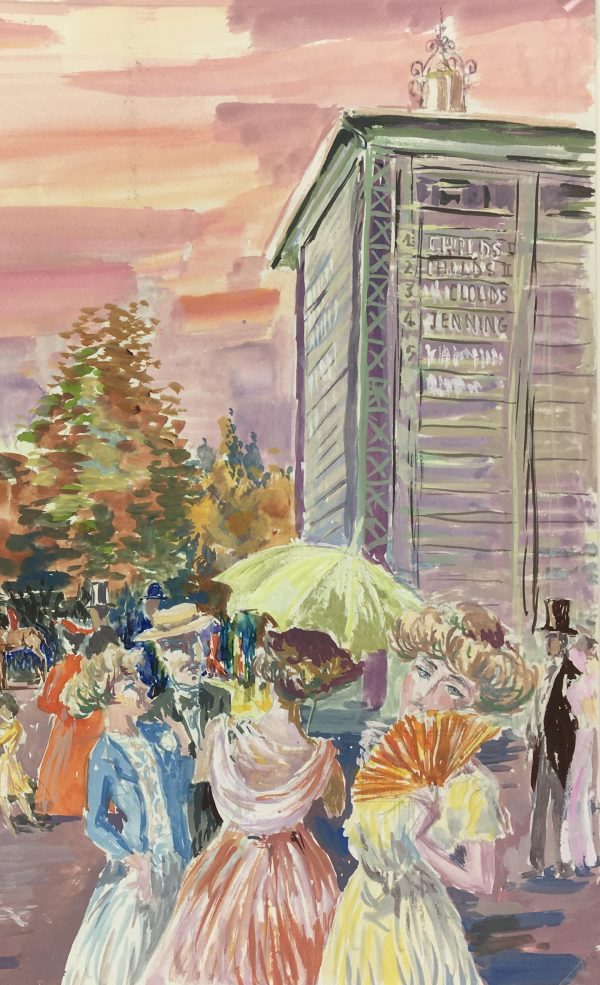 France Original Art - Race Course, c.1960