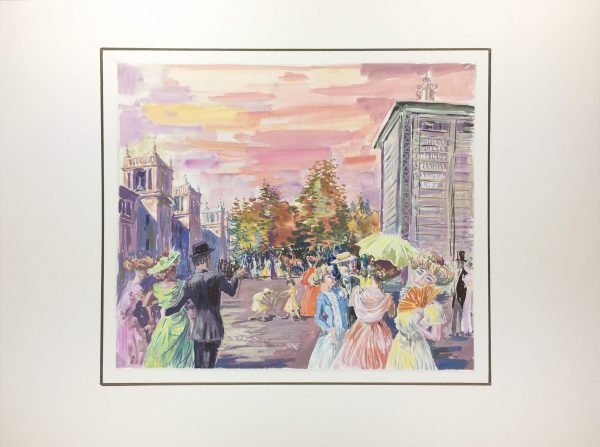 France Original Art - Race Course, c.1960