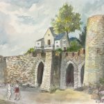 France Original Art - Dinard, A. Bleuze, Pointe Moulinet, c.1960