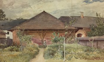 Great Britain/UK Original Art - Watercolor - English Farm, 1872