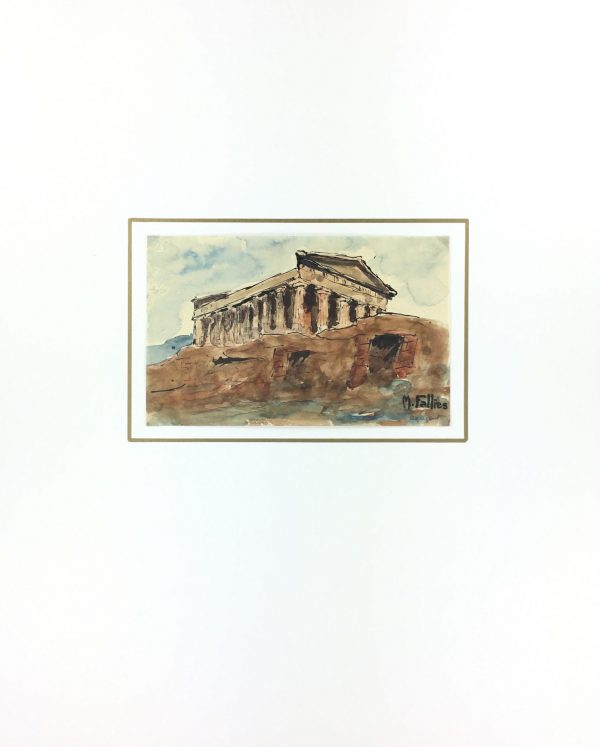 Italy Original Art - Agrigento, Sicily, Maurice Falliés, c.1950