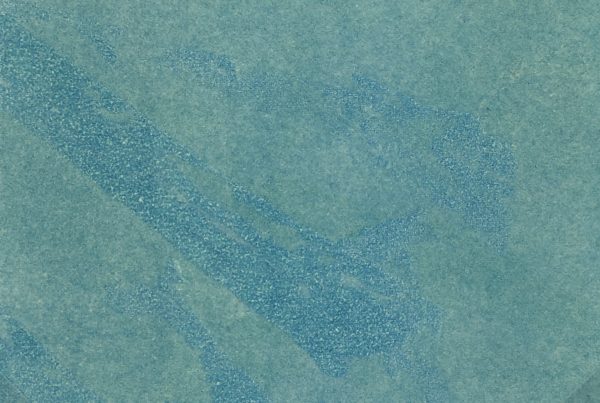 Abstract Modern Original Art - Aqua Swirls, Kismine Varner, c.1980