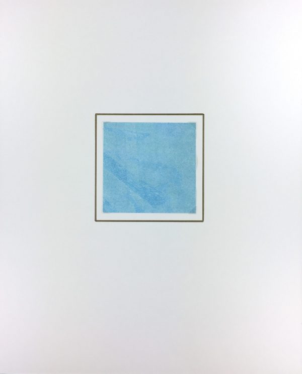 Abstract Modern Original Art - Aqua Swirls, Kismine Varner, c.1980