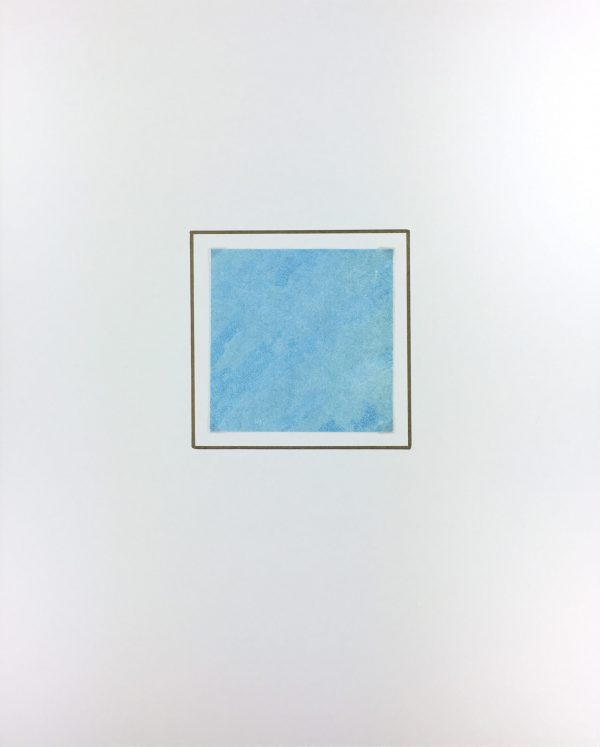 Abstract Modern Original Art - Aqua Swirls, Kismine Varner, c.1980